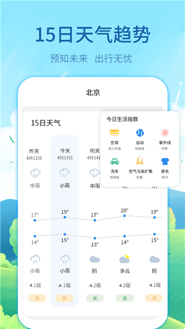 实时天气预告